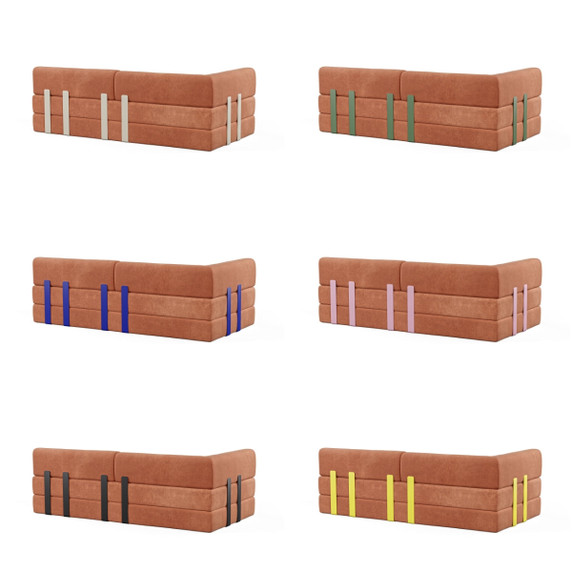 Levi 2-Seater Sofa Semi Open