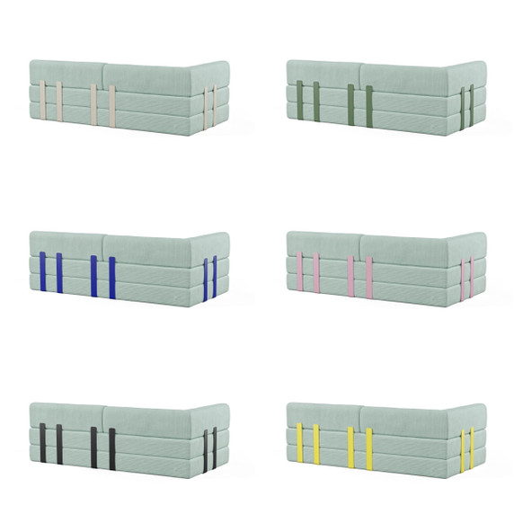 Levi 2-Seater Sofa Semi Open