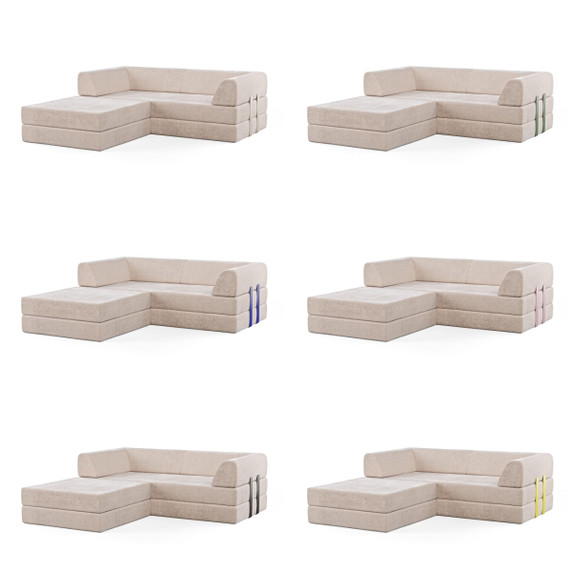 Levi 3-Seater Sofa Chaise Corner