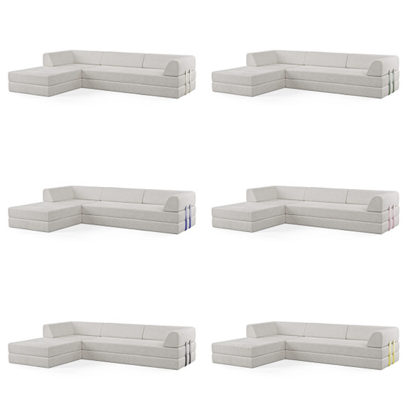 Levi 4-Seater Chaise Corner Sofa