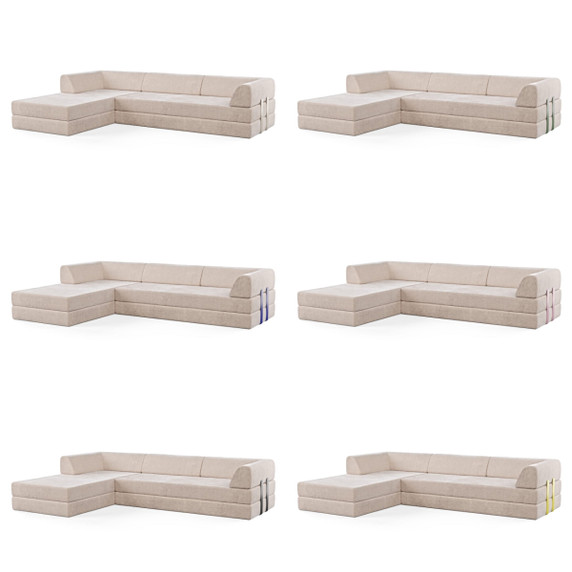 Levi 4-Seater Chaise Corner Sofa