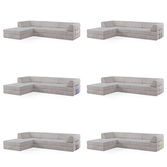 Levi 4-Seater Chaise Corner Sofa