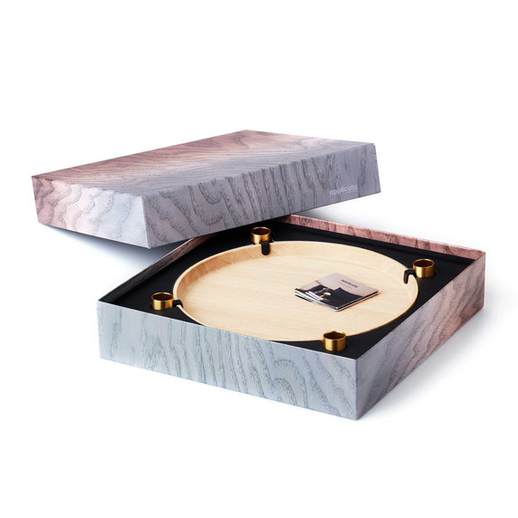 Luna Tray with Candleholders