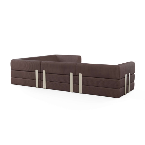Levi 4-Seater Closed Corner Sofa