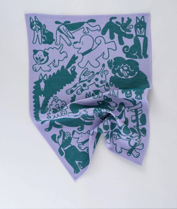 Dogs Day Out Cotton Tea Towel