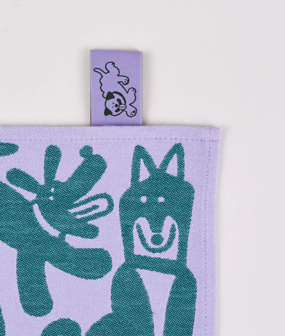 Dogs Day Out Cotton Tea Towel