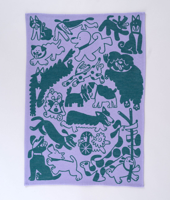 Dogs Day Out Cotton Tea Towel
