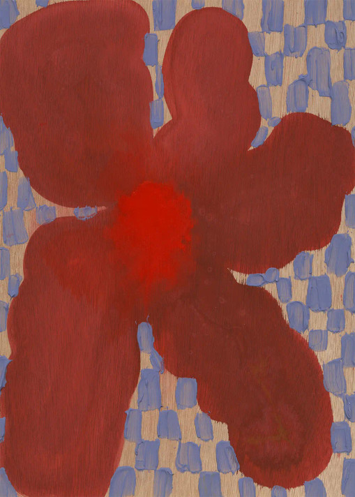 Flowers with Checks 06