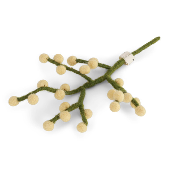 Mini Wool Branch with Berries