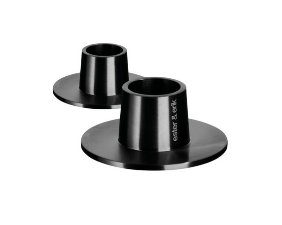 Matte Metal Candlestick Holder - Set of 2