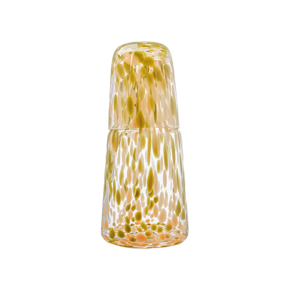 Glass Speckled Night Service: Carafe & Cup