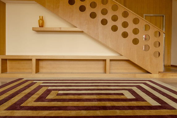 Teklan Labyrinth Wool Rug