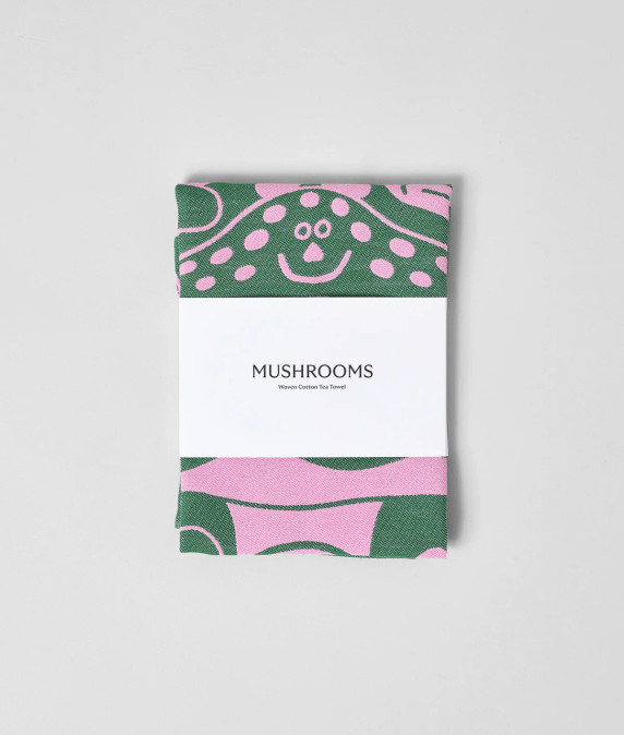 Mushrooms Cotton Tea Towel