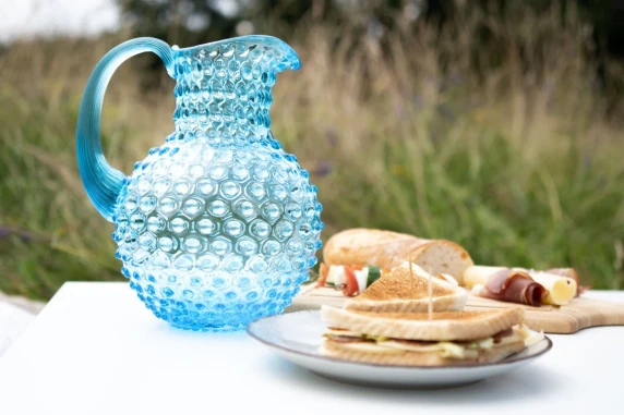 Crystal Hobnail Jug