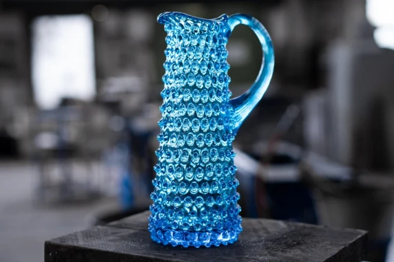 Crystal Hobnail Pitcher