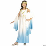 Fun World Greek Goddess White & Blue Dress Costume - Child  