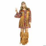Peace & Love Hippie Female Costume - Plus Size 16W-20W