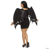 Fun World Wings Black Satin - One Size  Fun World Wings Black Satin - One Size