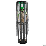 Seasons USA  Skeleton in a Shaking Cage 40" Animated Light-Up Halloween Decoration 