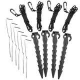 Gemmy Halloween Inflatable Ghosts with "Spooky" Sign, 8 ft Tall, Multi 