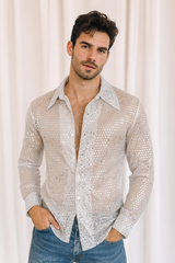 Shirt Disco- Dazzling Sequin Shirt