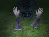  Zombie Hands and Arm Lawn Stakes, 2-Pieces