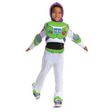 Disguise Disney Pixar Toy Story 5™ Buzz Lightyear Jumpsuit Costume -Child, child dressed as Buzz Lightyear from Toy Story.