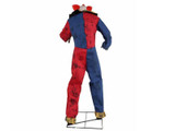Morris Animated 7 Ft. 3" The Axe-Wielding Clown Halloween Decoration, life-size clown figure with a colorful costume and an axe, designed for spooky Halloween decor.