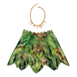 Disguise Moana Maui Disney's Costume Kit -Adult, costume set featuring a leaf skirt and a necklace, perfect for dressing up as Moana or Maui from Disney's Moana.