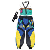 Disguise KPop Demon Hunters™ Zoey Hero Look Deluxe Costume - Adult, colorful hero costume for cosplay with top, pants, belt, and accessories.