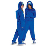 Among Us™ Blue Imposter Hooded Jumpsuit Costume -Child 