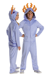Minecraft™ Purple Axolotl Hooded Jumpsuit Costume - Child 