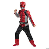 Power Rangers Red Beast Morphers Muscle Child Costume 