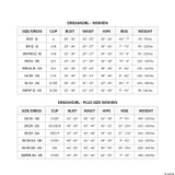 DreamGirl All Aboard Sailor Costume Women's, size chart for women's costumes.