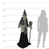 6' Lunging Witch With DigitEye Animated Prop