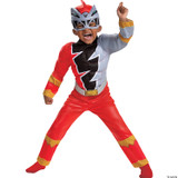 Boy's Red Ranger Dino Fury