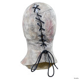 Trick or Treat Studios Dr. Decker Mask - Nightbreed, detailed horror mask resembling a stitched, pale creature with a laced-up front and a textured, weathered appearance.