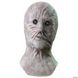 Trick or Treat Studios Dr. Decker Mask - Nightbreed, Creepy humanoid mask with textured, pale skin, button eyes, and a zipper mouth, designed for horror costumes.