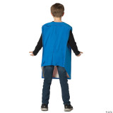 Rasta Imposta Cornhole Kids Costume, a blue costume with a hole at the back designed for children to wear as a fun and creative outfit.