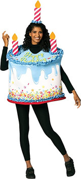 Happy Birthday Confetti Cake with Candle Costume