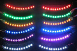 Fantasy Costumes LED Eyelashes, colorful glowing LED eyelashes in various vibrant colors