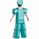 Back - Minecraft Diamond Armor Prestige Child Costume LRG 10-12