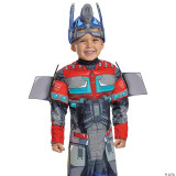 Disguise Transformers Optimus Prime T7 Muscle Toddler Costume, a child's costume featuring a detailed robot design with helmet and armor elements.