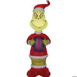 48" Blow Up Inflatable Dr. Seuss™ The Grinch With Present Outdoor Yard Decoration