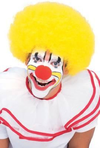 CLOWN WIG AFRO YELLOW