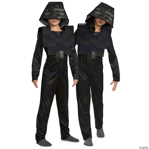 Disguise Minecraft™ Wither Skeleton Hooded Jumpsuit Costume - Child 