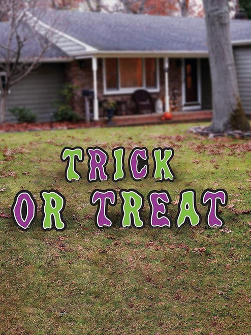 Fun World Trick or Treat Lawn Signs - 15.75" Tall 