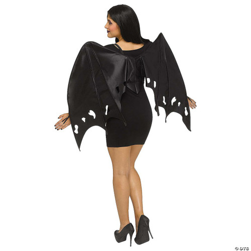 Fun World Wings Black Satin - One Size  Fun World Wings Black Satin - One Size