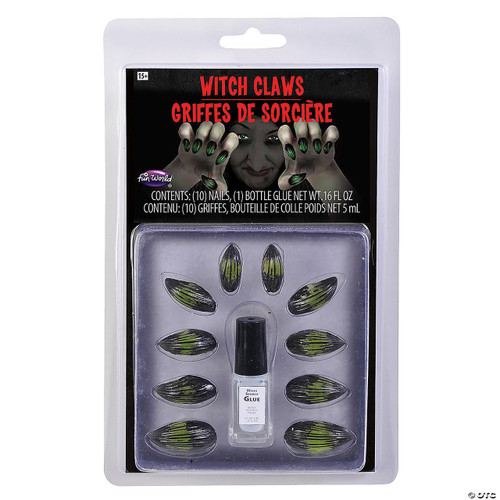 Fun World Animal Claws Witch Claws Kit  Fun World Animal Claws Witch Claws Kit