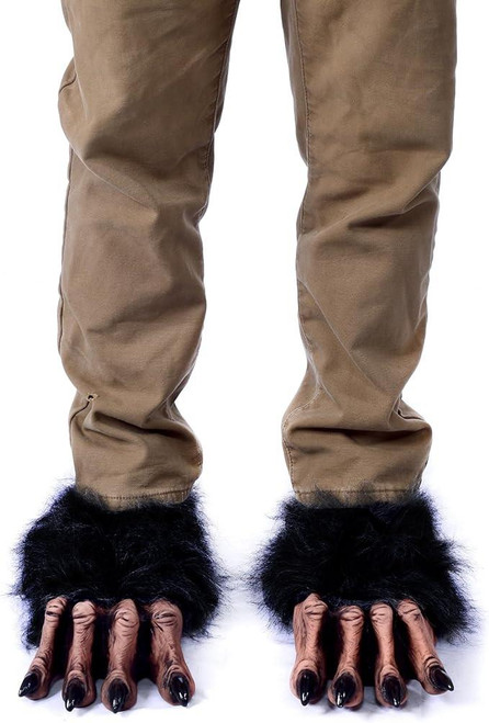 Billy Bob Werewolf Costume Feet Sandal Slippers – Large, Brown, EVA Foam – Halloween Cosplay